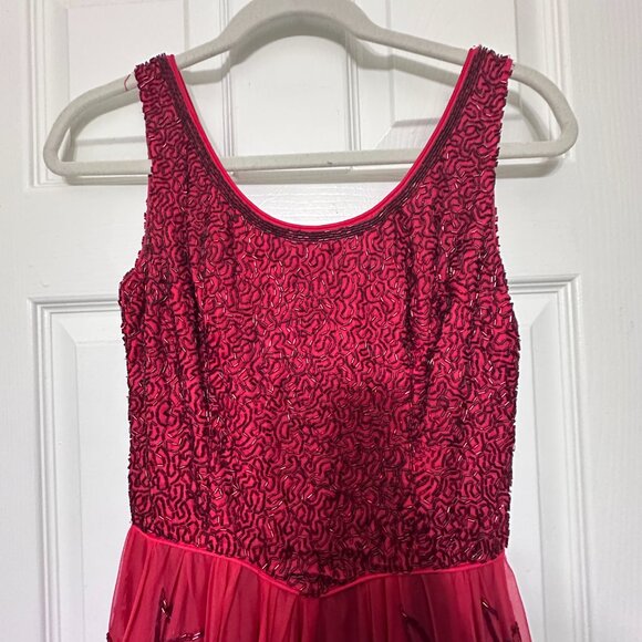 50’s Vintage Beaded Dress Size 0 - Picture 2 of 11
